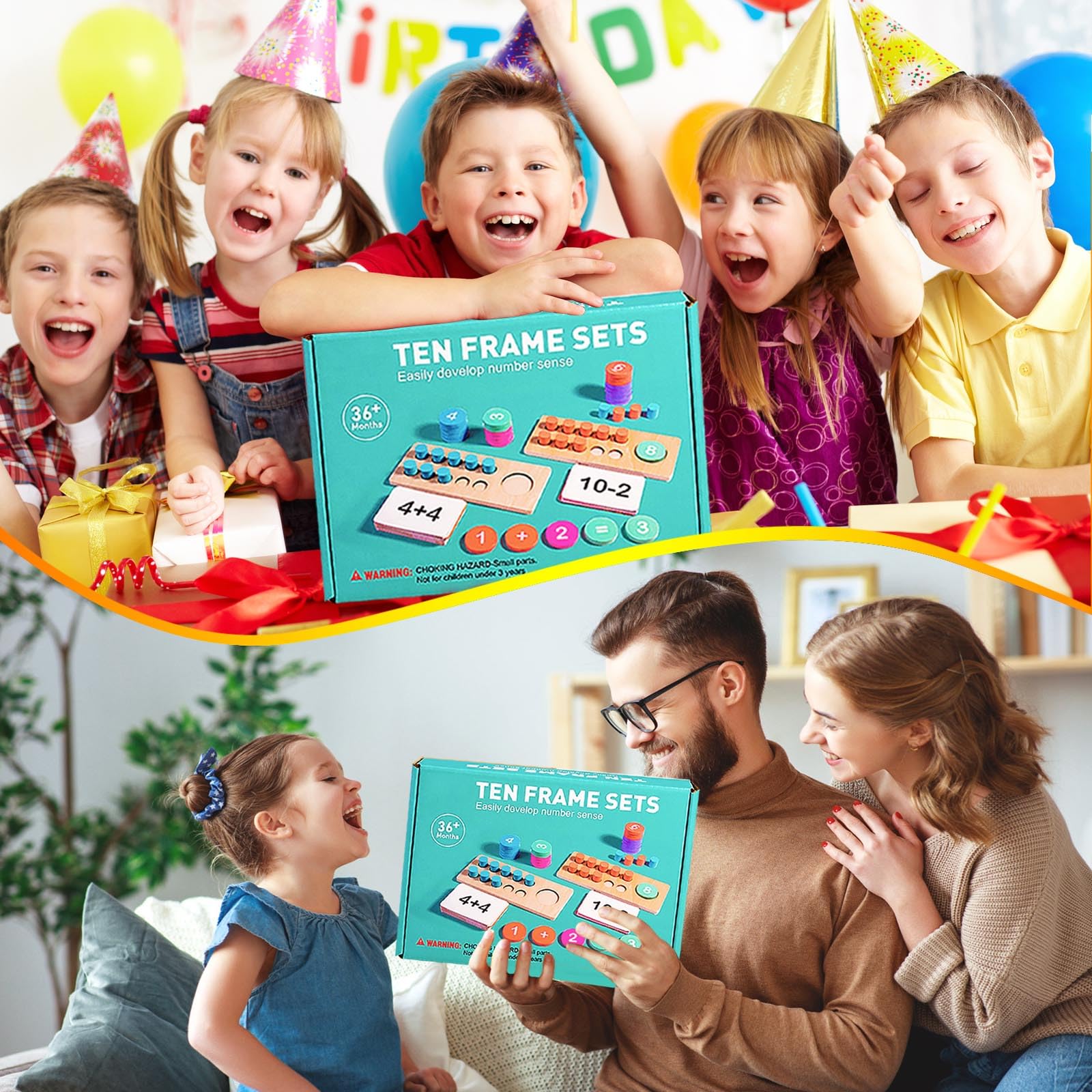 Zabawki Montessori 2 3 4 5 6 Lat, Gry Edukacyjne od 5 Lat, Zabawki Montessori 2 Lata, Nauka Liczenia, Gry Edukacyjne od 4 Lat, Prezent 2-6 Lat Dla Dzieci Chłopiec Dziewczynka