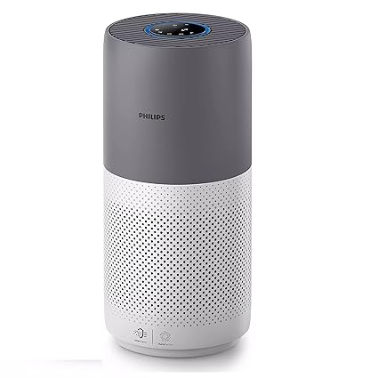PHILIPS High Efficiency Air Purifier AC2936/63, Wi-Fi enabled, removes 99.9% airborne pollutants, numerical PM2.5 display, smart filter status, True HEPA filter, ideal for master bedroom,Pink & White,Medium
