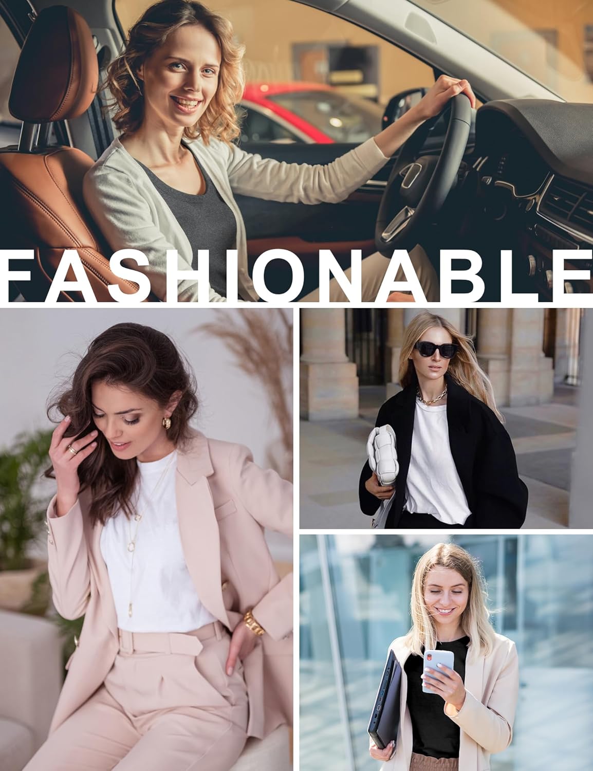 4 Pack Womens Long Sleeve Tunic Tops for Leggings Loose Fit Tee Shirts Crew Neck Plus Size T Shirts Blouses Tops - Image 7