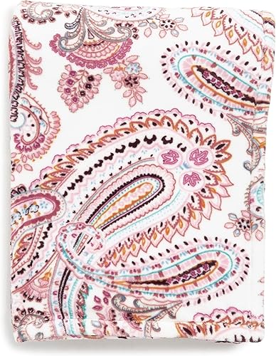 Vista 37 de Vera Bradley - Manta de felpa, gris, King Azulejo Plaza,Java azul marino y blanco,Floral Sea Air,Macarrón Anémonas,Bachelor Buttons Azul