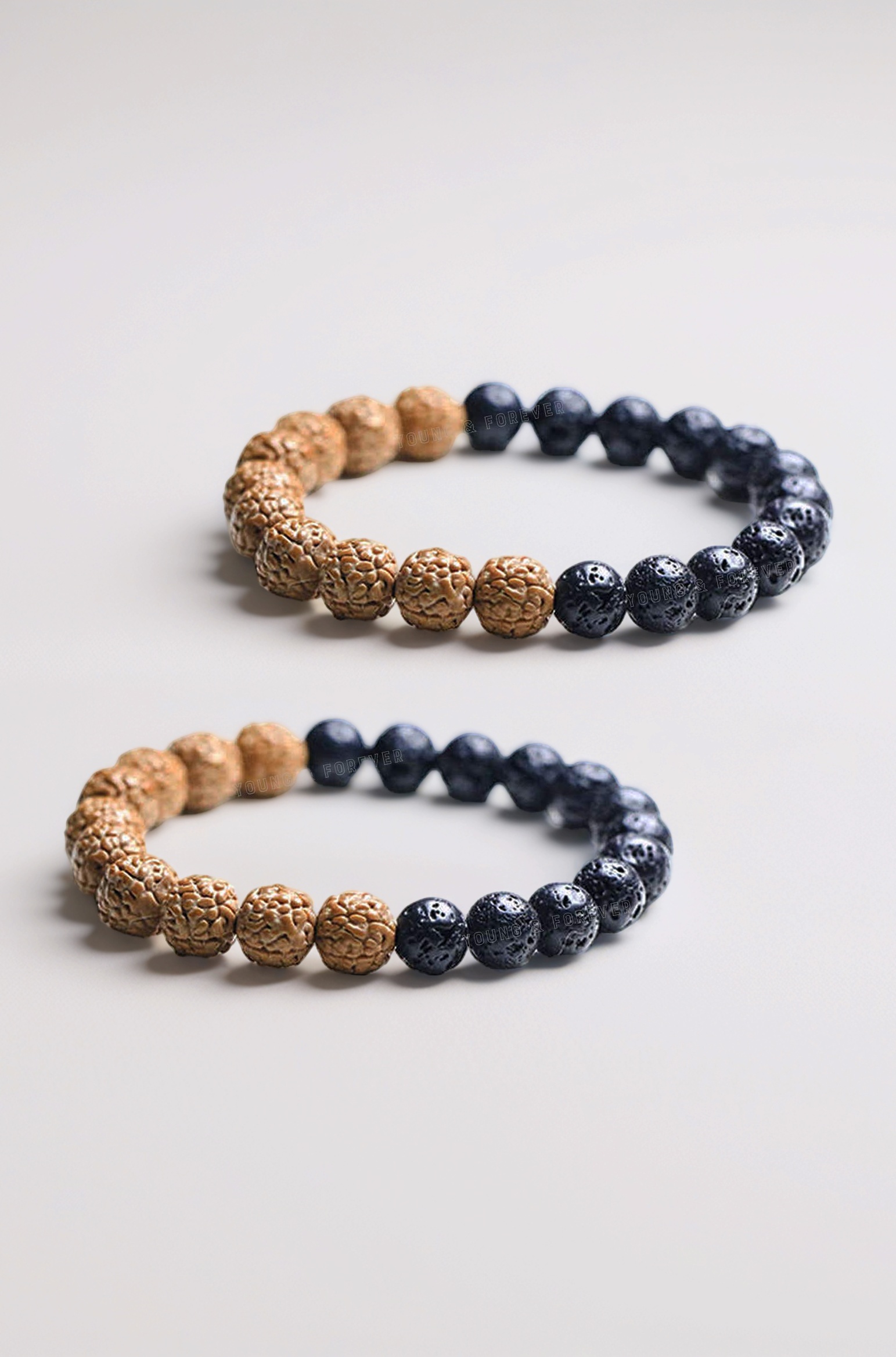 Young & Forever Gift Mens Fashion Best Friend Accessories Friendship Gifts Crystal Beads Jewellery Hand bracelet for Men women girls couple boys Birthday Gift