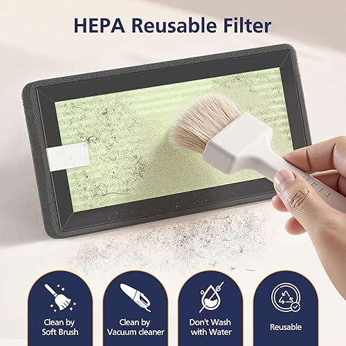 Miniatura 5 de Paquete de 4 filtros de repuesto HEPA compatibles con el esterilizador y secadora todo en uno de Dr. Brown para biberones y chupetes, potente filtro