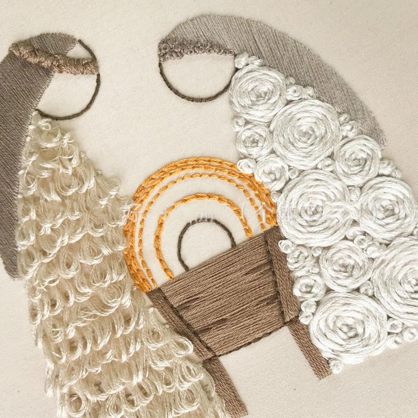 Kit Ricamo Presepe Per Principianti – Set Completo Con Telaio E Tessuto Stampato – Decorazione Natalizia Fai Da Te Con Scena Della Natività