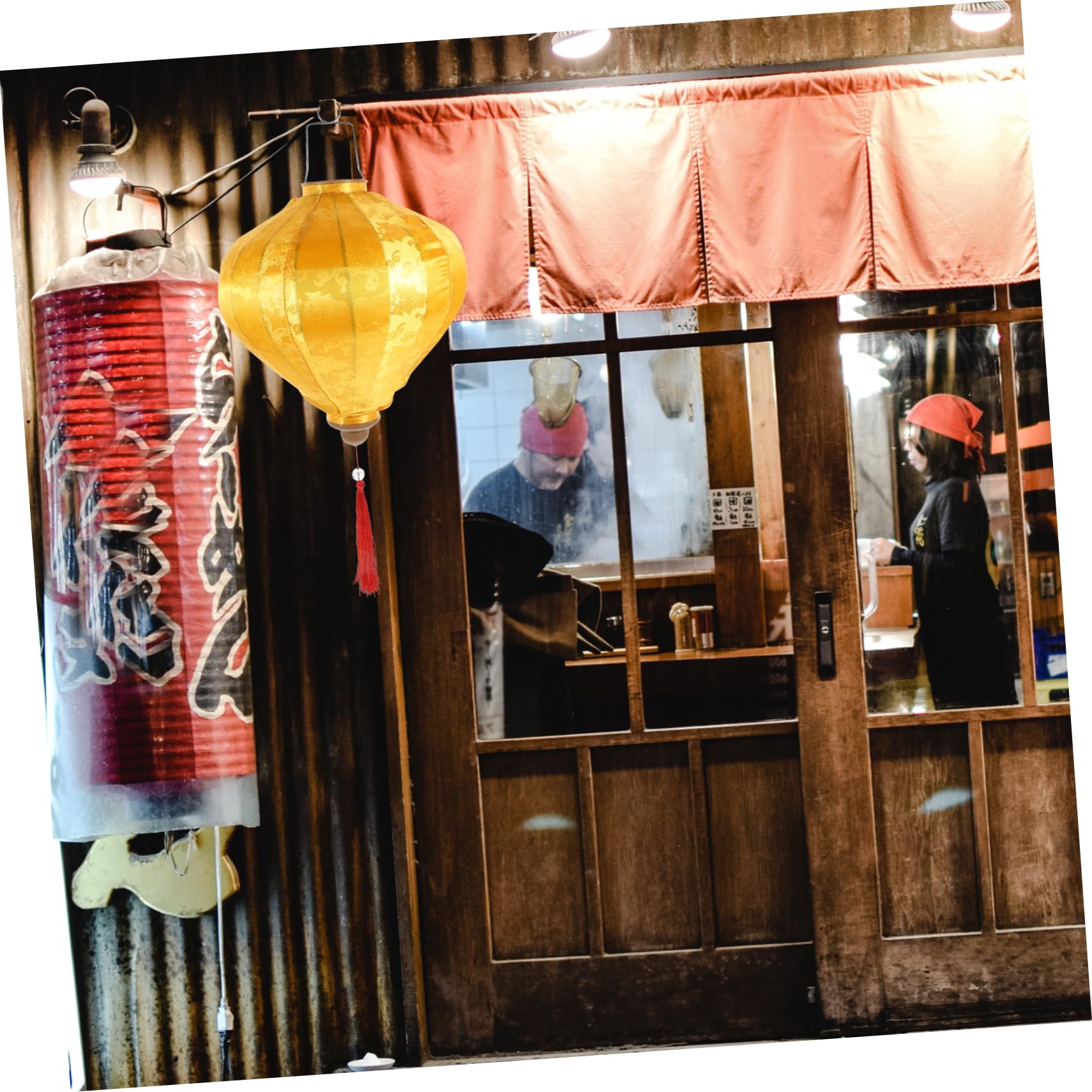 Vietnamesische Laterne Gelb Outdoor HäNgelaterne Aus Tuch Mit Quasten FüR Hochzeit Garten Und Festliche Dekoration Asiatisches Laternendekor