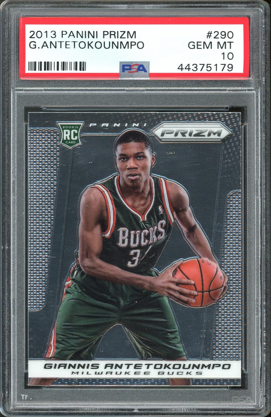 Giannis Antetokounmpo 2013 Panini Prizm #290 Rookie Card Gem Mint