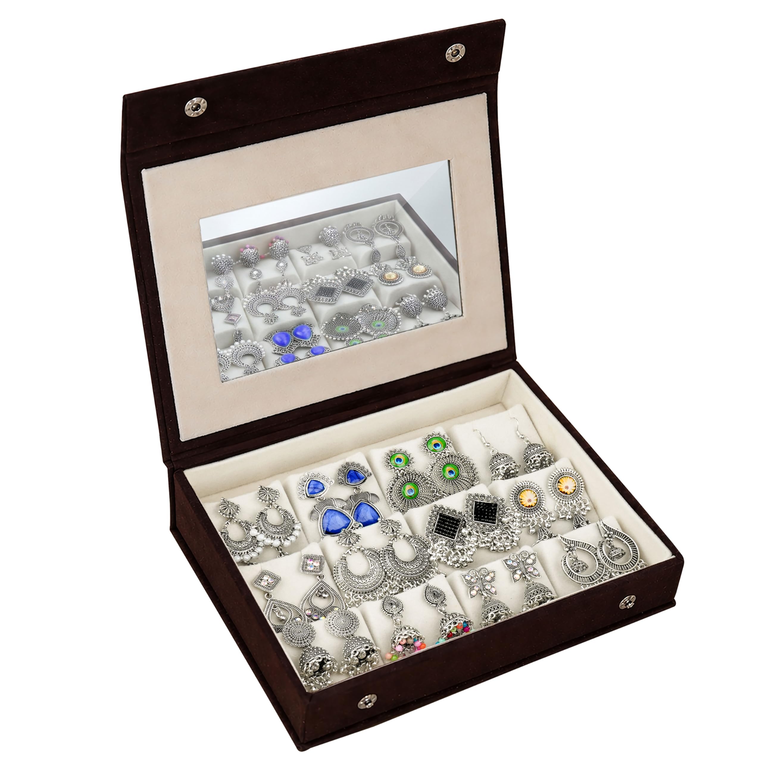 MakeYourGift Rangrez Oxidized Earrings Set of 12 Pack of 12 - Image 1