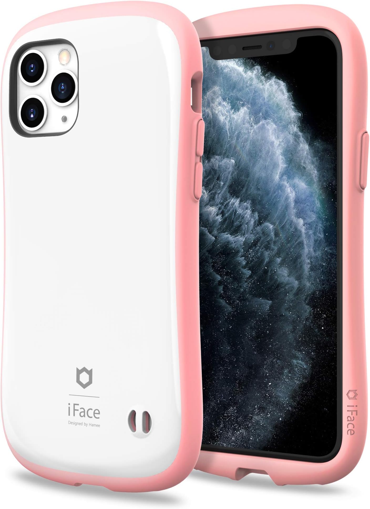 iFace First Class Designed for iPhone 11 Pro – Cute Shockproof Dual Layer [Hard Shell + Bumper] Phone Case [Drop Tested] - White/Pink