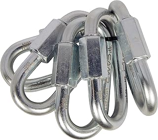 C.A.M.P. - Set 5 Oval Quick Link Steel 8 mm, Gris