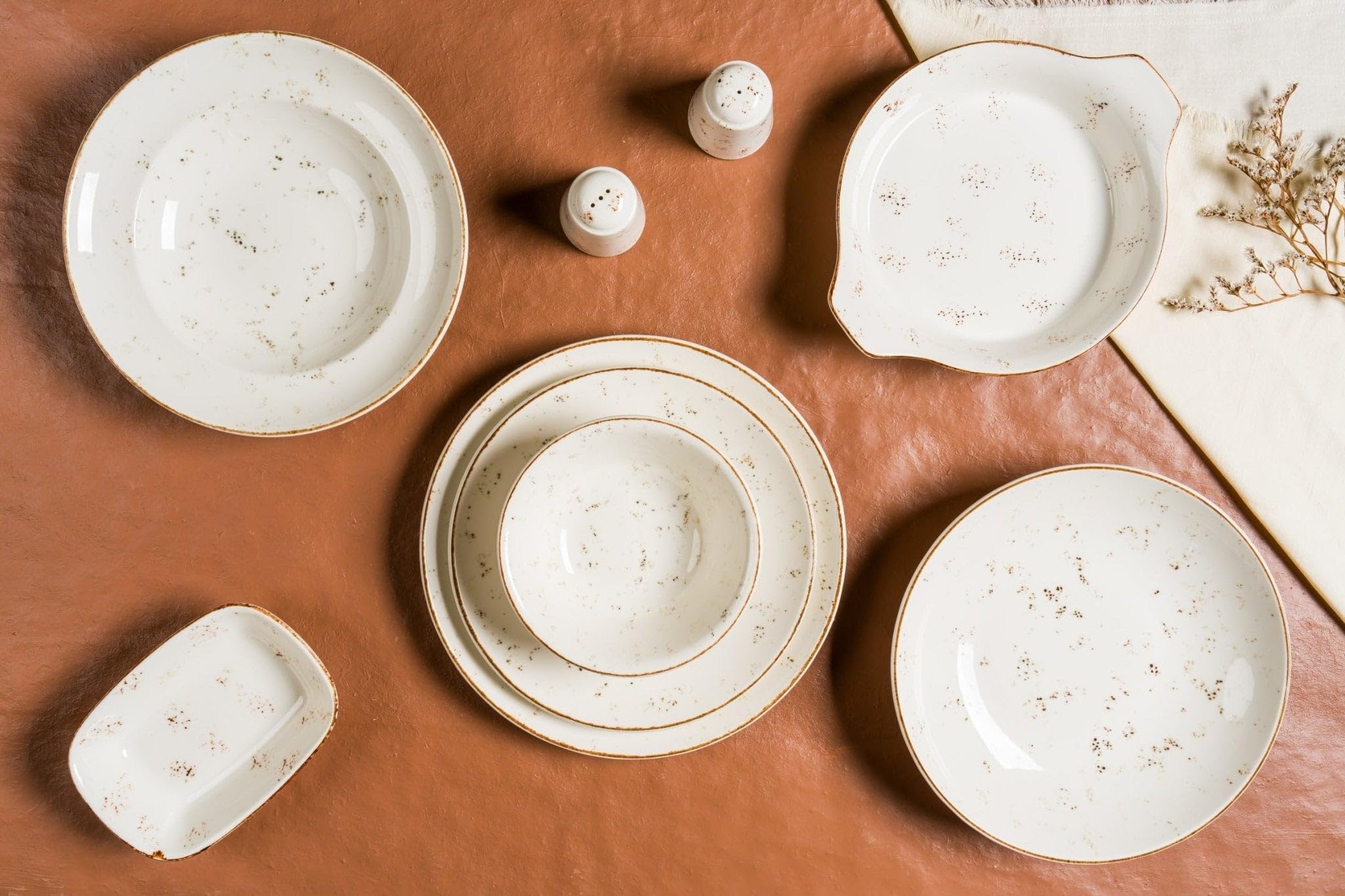Bonna Zestaw obiadowy - Grain - 24 sztuki - 6 Osób - Porcelana