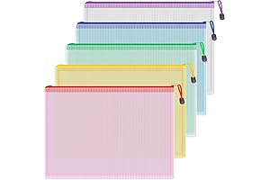 Koogel 5PCS Mesh Zipper Pouches: Versatile Storage Solution