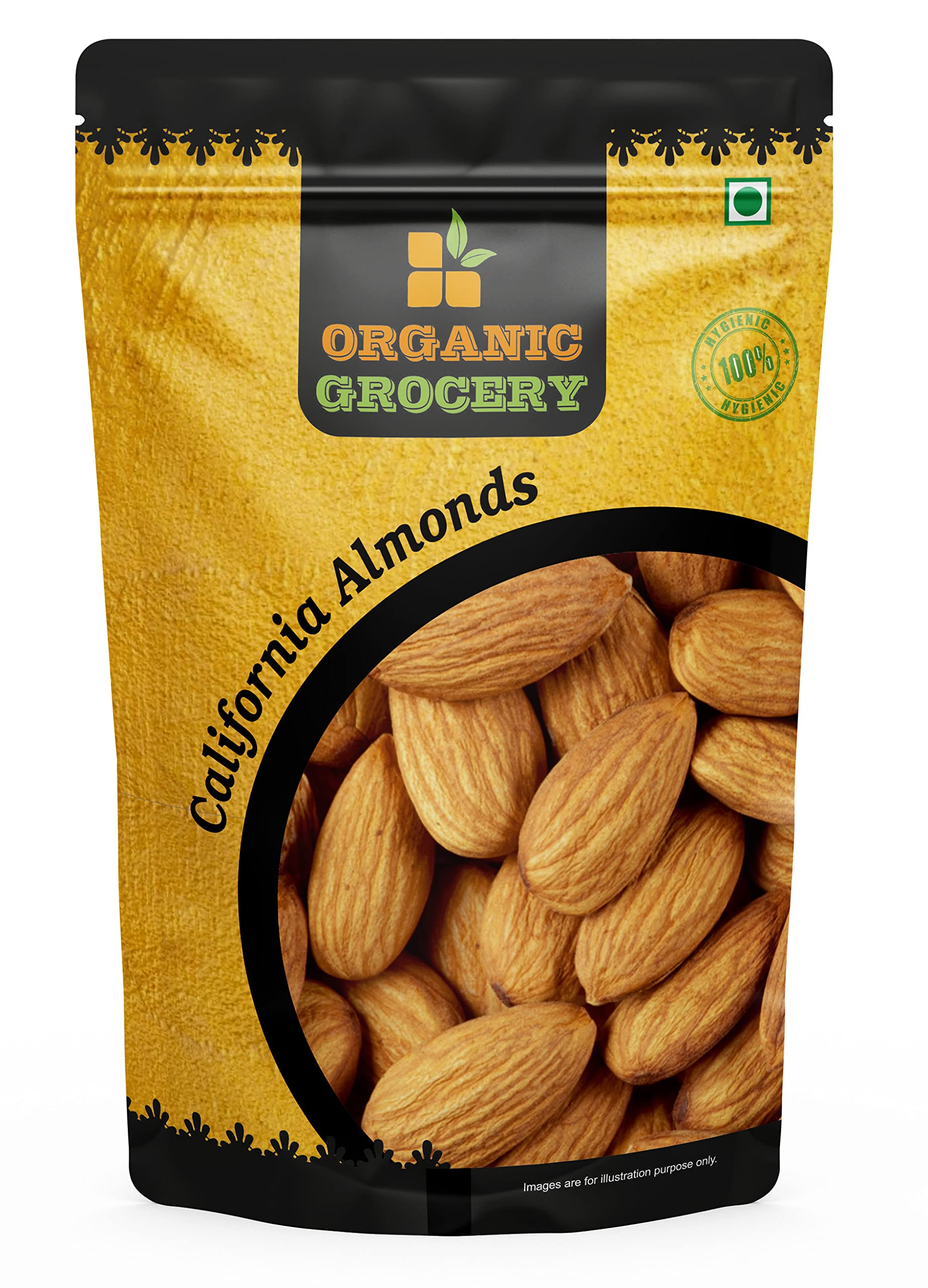 Organic Grocery Natural Premium California Almonds - 1kg | Premium Badam | High in Fiber & Boost Immunity | Real Nuts | High in Fiber & Boost Immunity | Whole Natural Badam (B09GG3Y41G) Amazon Price History, Amazon Price Tracker