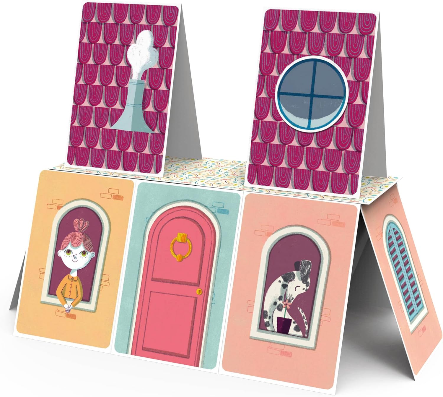 Clementoni 16241, Sapientino, Castelli di Carte, Educational Game 6 Years with Illustrated Tiles, Children's Playing Cards to Create Balanced Castles, Made in Italy