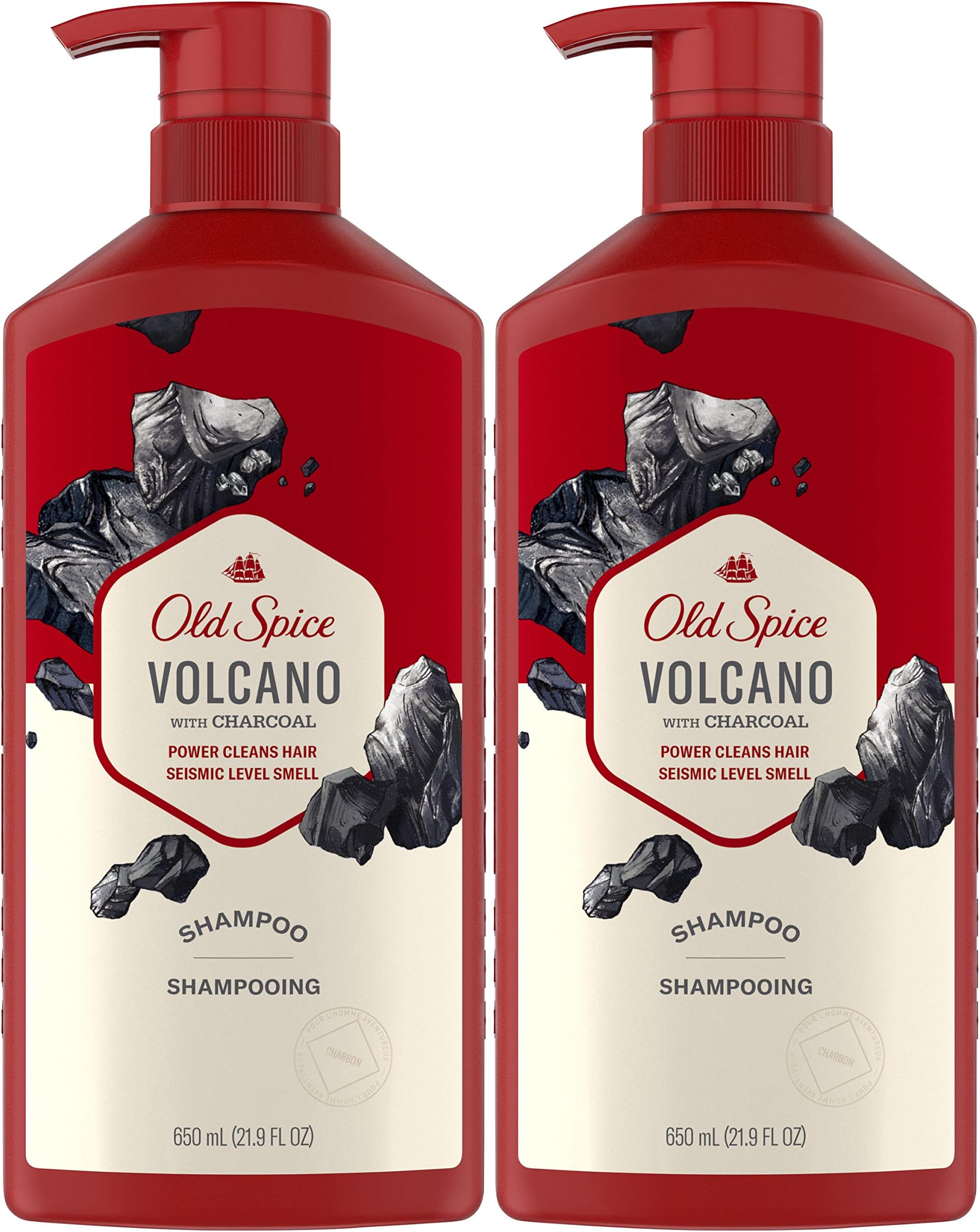 Amazon.com: Old Spice Charcoal Shampoo for Men, 21.9 Oz Each, Twin Pack ...
