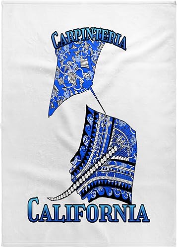 Miniatura 6 de 3dRose Blue Tribal Stingray for Any Vacation to Carpinteria, California - Towels (twl-380216-3)