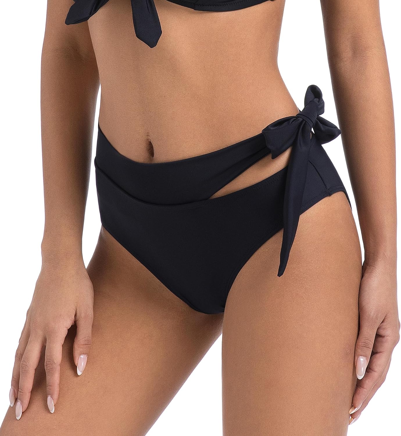 COCOPEAR Women's Sexy High Waisted Bikini Bottoms High Cut Side Tie Bathing Suit Bottoms for Women Swim Bottoms 2026 - Image 2