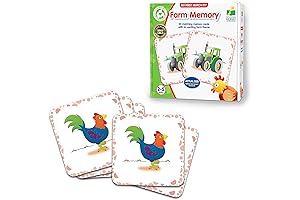 My First Memory Game - Farm Memory, 20 Card Matching Memory Game