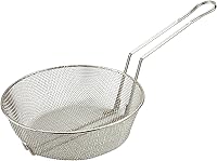 Vista 3 de Winco Cesta culinaria, 8 pulgadas de diámetro, malla media, níquel