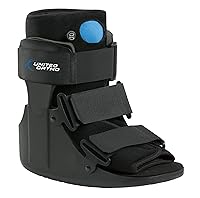 Vista 5 de United Ortho Botas de fractura cortas para caminar y cámara de aire, grandes, color negro