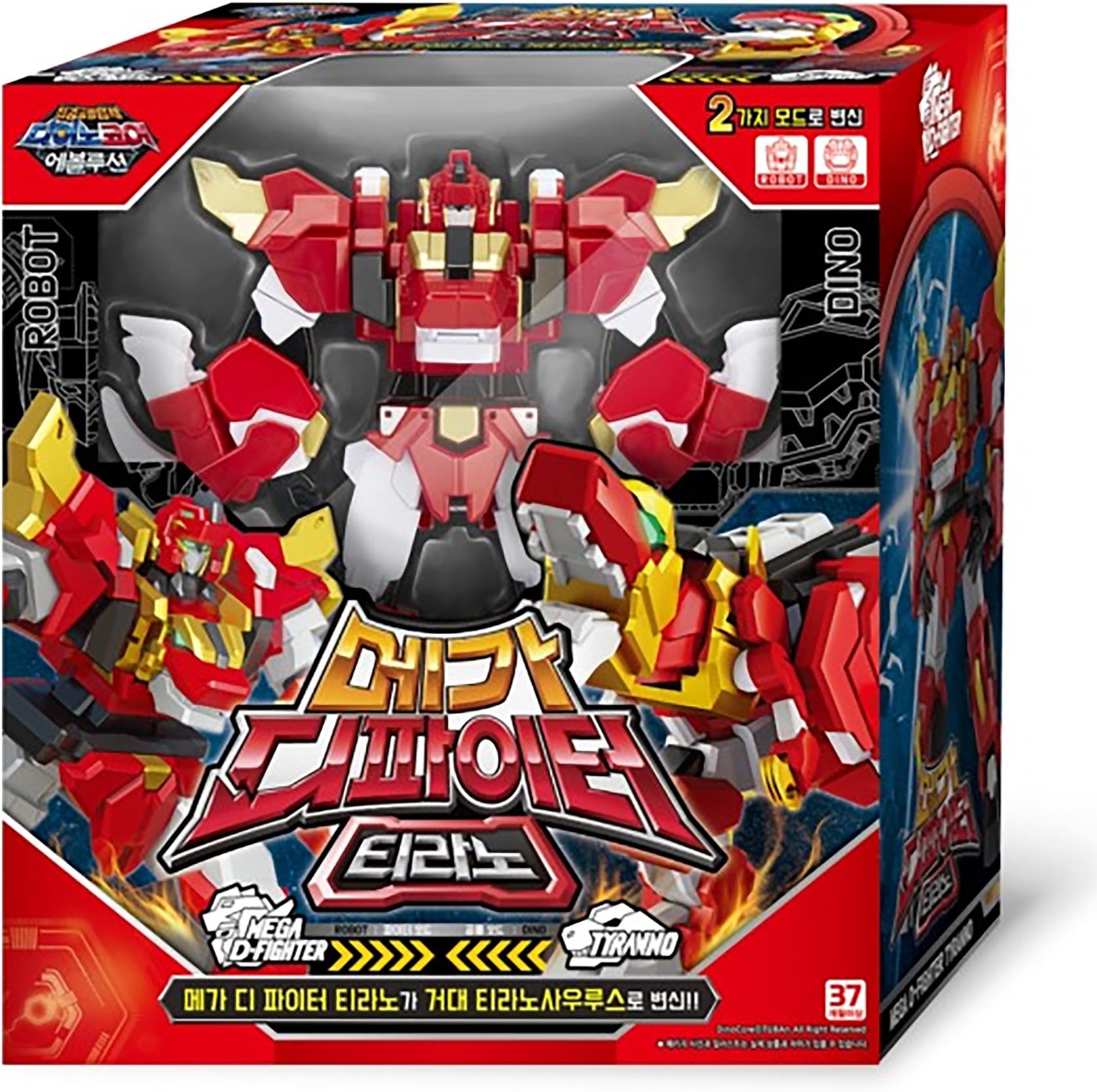 Dino Core Season 4 Evolution Mega D-Fighter TYRANNO Transforming Robot Toy
