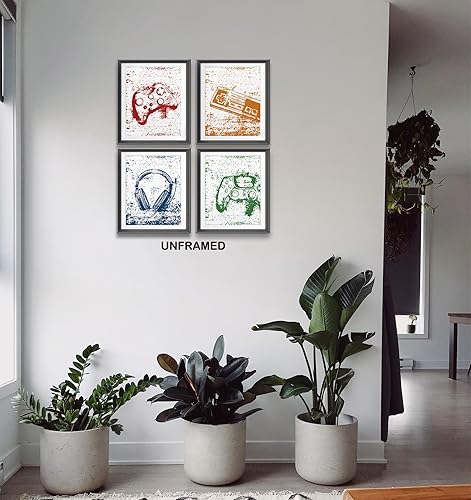 Miniatura 3 de Póster retro de videojuegos para el hogar, habitación de niños, decoración de sala de juegos, decoración de videojuegos en blanco y negro, arte de