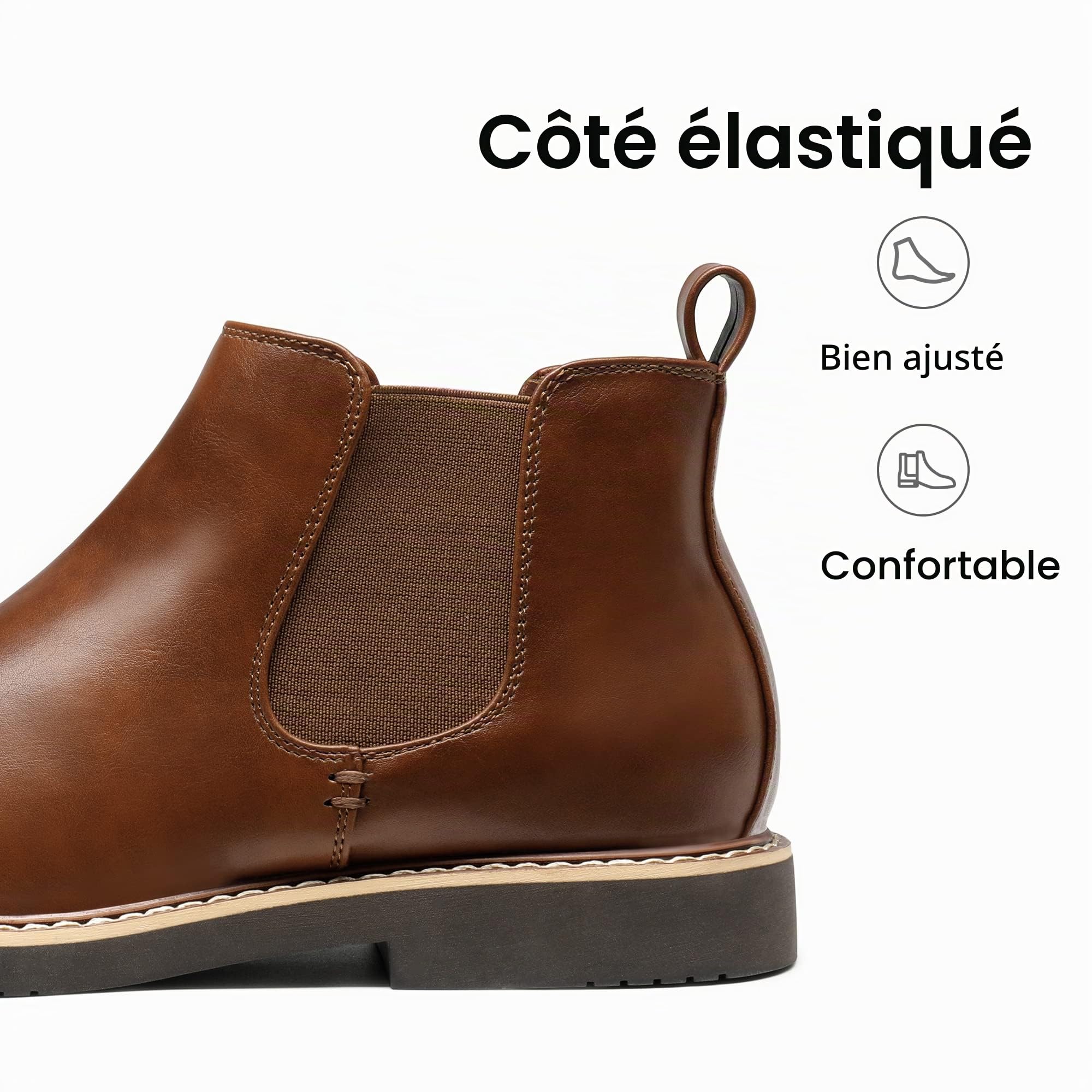 Bruno Marc Bottines Chelsea Bottes Homme Confortable Classiques Ankle Boots