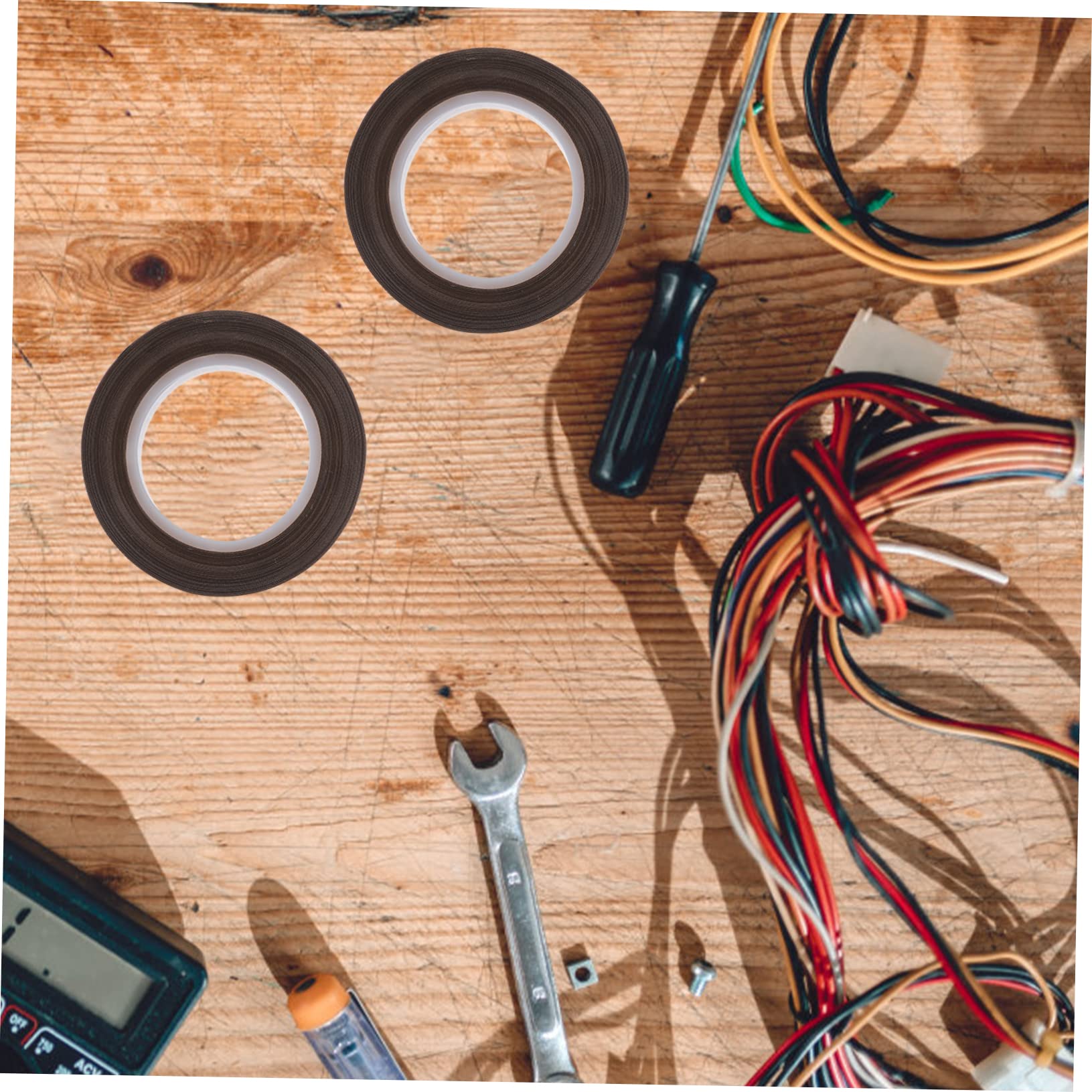 Cabilock 3 Rolls Electrical Tape Cloth Insulation Tape for Indoor Use Excellent Electrical Properties No Residue and Versatile