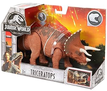 Jurassic World Mattel Roarivores Triceratops Action Figure