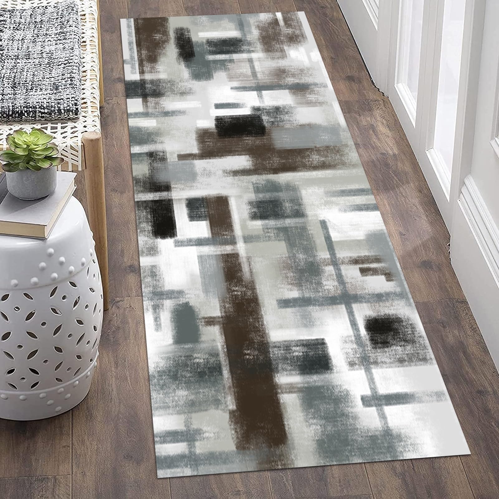 Tappeto Passatoia Moderno Passatoie Per Corridoio Ingresso Scale Corridoio Corridoio Cucina Tappeti, Larghezza 60 cm 70 cm 80 cm 100 cm 120 cm Tappeti Lunghi - Lunghezza Personalizzata ( Size : 80×500