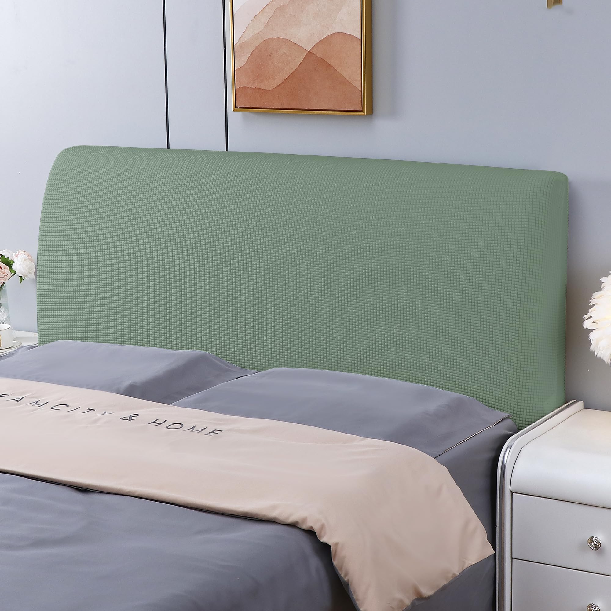 Funda para cabecero de cama, elástica, cubierta para cabecero de cama, funda protectora a prueba de polvo, para Headboard for Bed (150 cm)