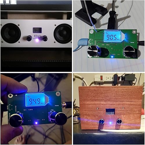 Miniatura 8 de Módulo receptor de FM digital, módulo receptor de radio, placa estéreo digital, pantalla LCD DSP PLL 76.0MHz-108.0MHz