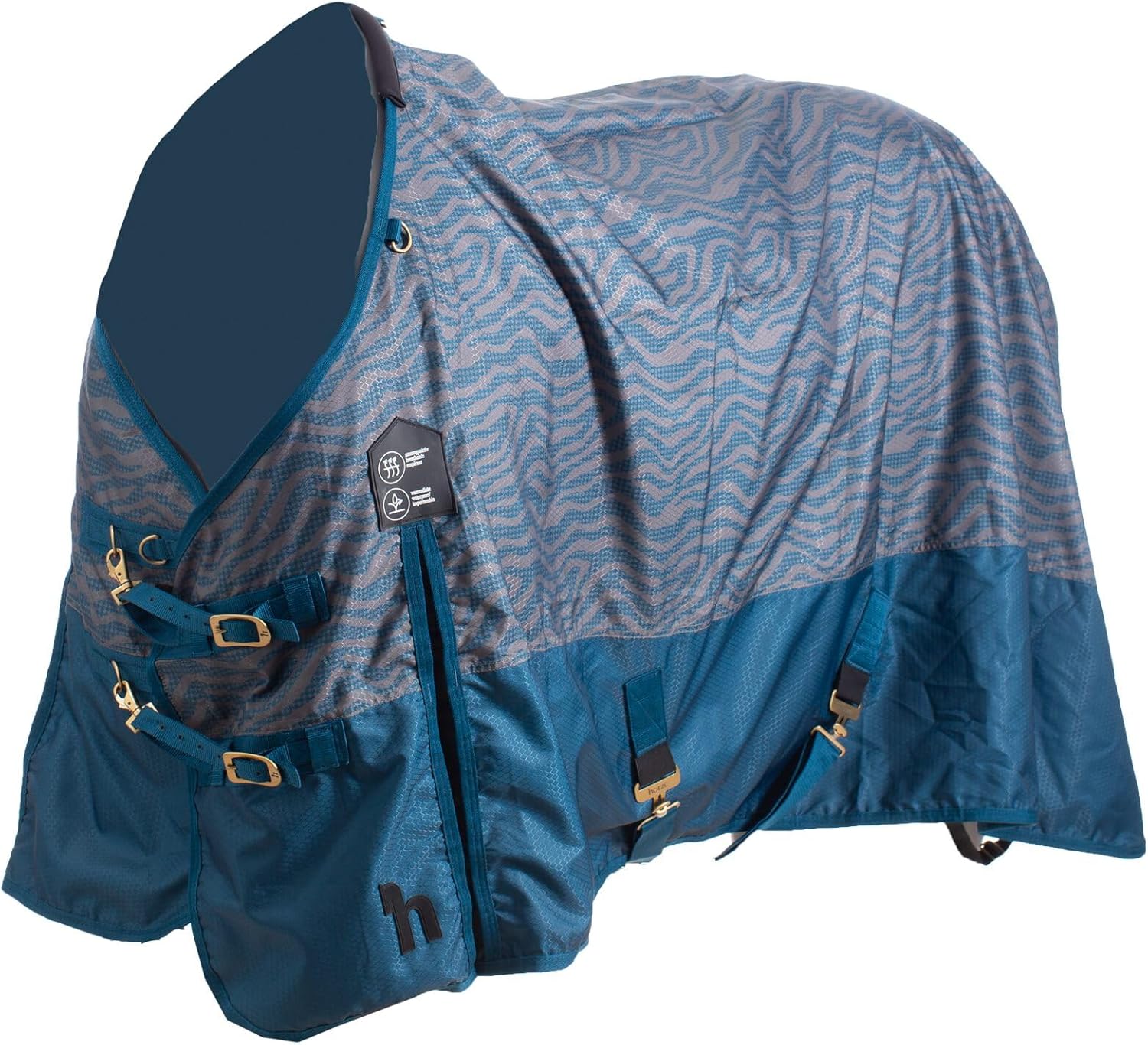 HORZE Nevada 600D Lightweight Waterproof Summer Horse Turnout Sheet - Legion Blue - 84 in