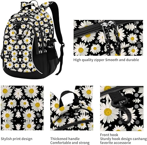 Miniatura 4 de rickyh style Mochila escolar bolsa de viaje para hombres y mujeres, mochila ligera para la universidad con compartimento para laptop