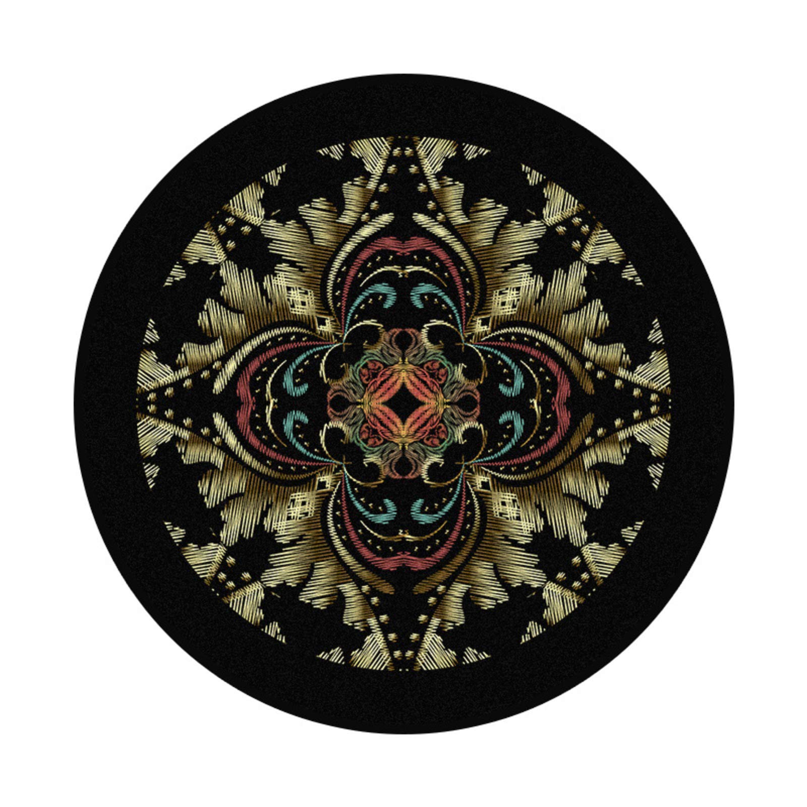 Nowoczesny dywan styl etniczny retro mandala dywan okrągły dywan nordycki balkon stolik kawowy wiszący kosz salon dekoracja mata w L średnica 160 cm