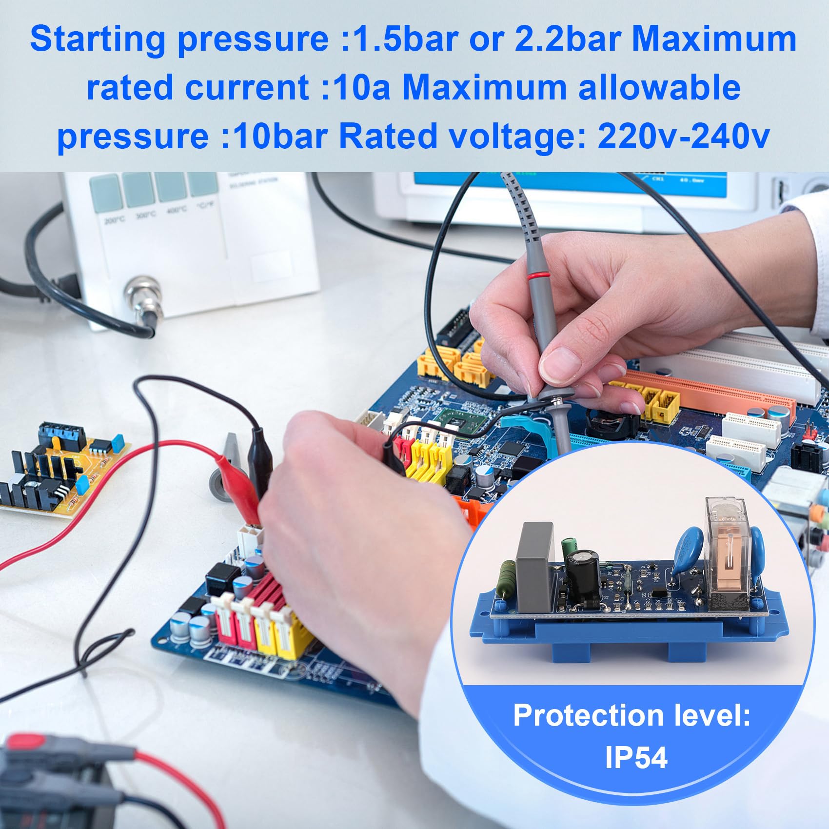 EPC-3 Relé Sensor de Presión Chip Controlador Regulador Panel de Circuito Integrado Electrónico 220 V Piezas del Interruptor de Control de Bomba