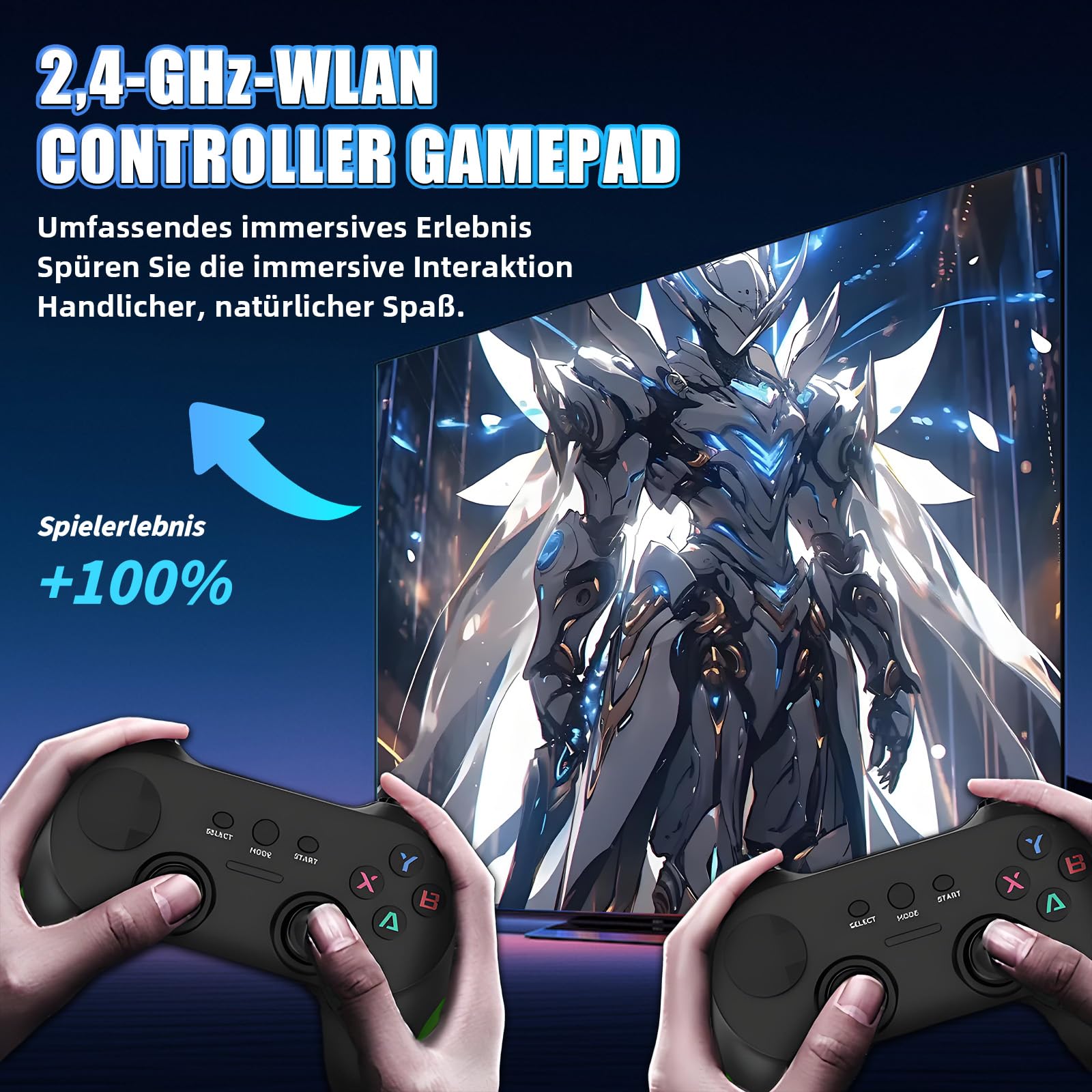 G36 Pro Retro Spielkonsole Retro Konsole,120000+ Spiele 50+ Emulatoren,EmuELEC 4.3+Android 9.0 Dual-System,4K Game Stick mit 4 kabellosen Controllern,Plug & Play Retro-Videospielkonsole für TV (256G)