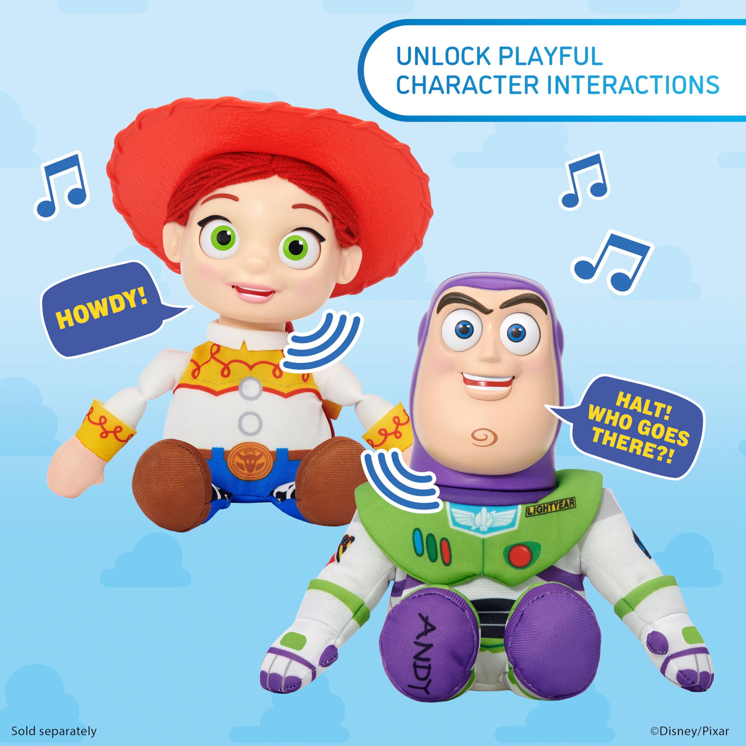 WOW! Stuff Disney Pixar Toy Story Buzz Lightyear Palm Puppetronic | Z ponad 40 dźwiękami i czynnościami | Poruszająca głowa i usta | Rozmowy z Jessie Palm Puppetronic | Dla fanów w wieku 6 lat