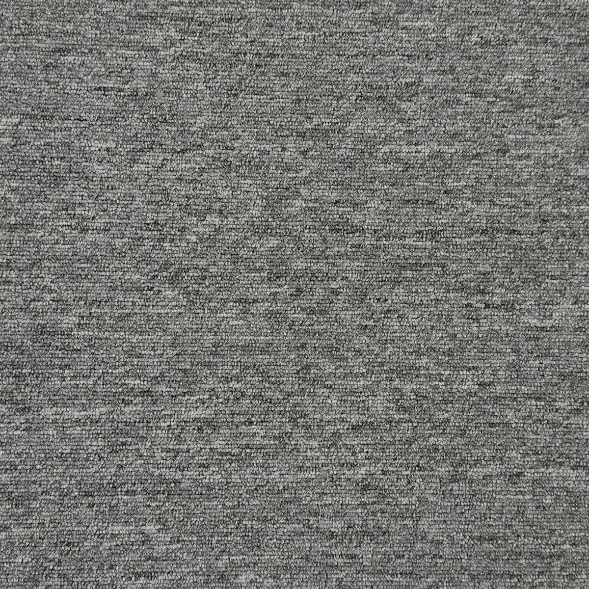 Stratus Gey 5mm Loop Pile Bitumen Backed Luxury Carpet Tile for Home & Commercial Use, 20 Tiles per Pack, Suitable for underfloor Heating