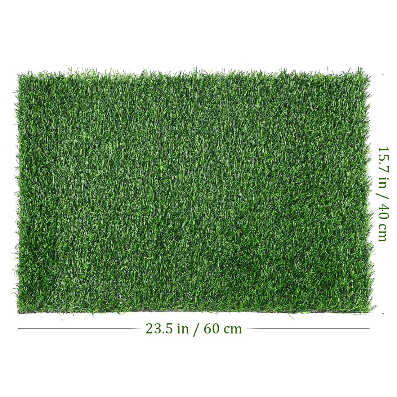 BESPORTBLE Zerbino in erba per esterni, tappeto erboso verde, facile da pulire, 40 x 60 cm, tappeto erboso artificiale per la porta anteriore, non richiede cure quotidiane
