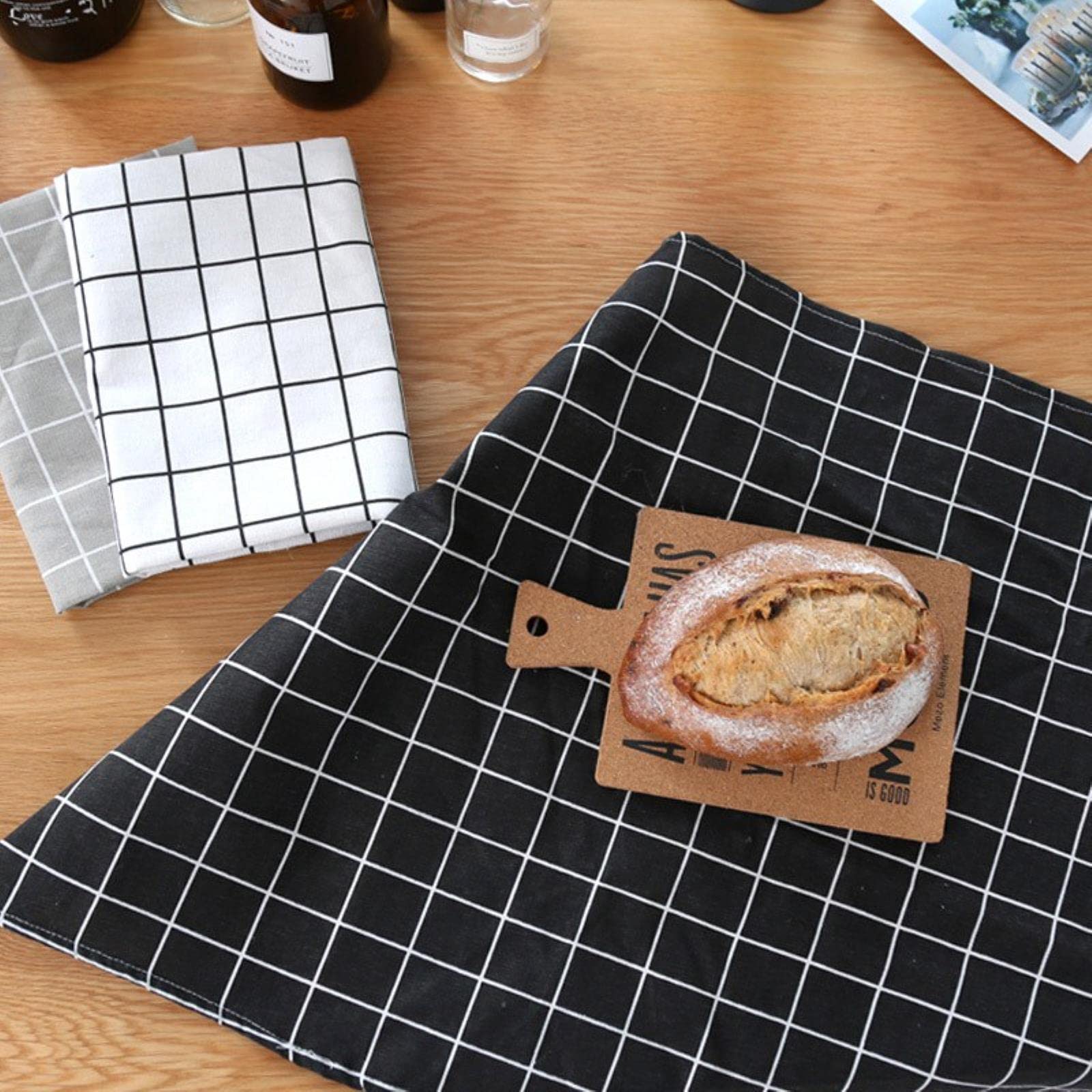 Manteles Individuales Plaid Plaid Placemat Aislamiento Padena De Vajilla Papelada De Mesa Sin Deslizamiento Copa Mat