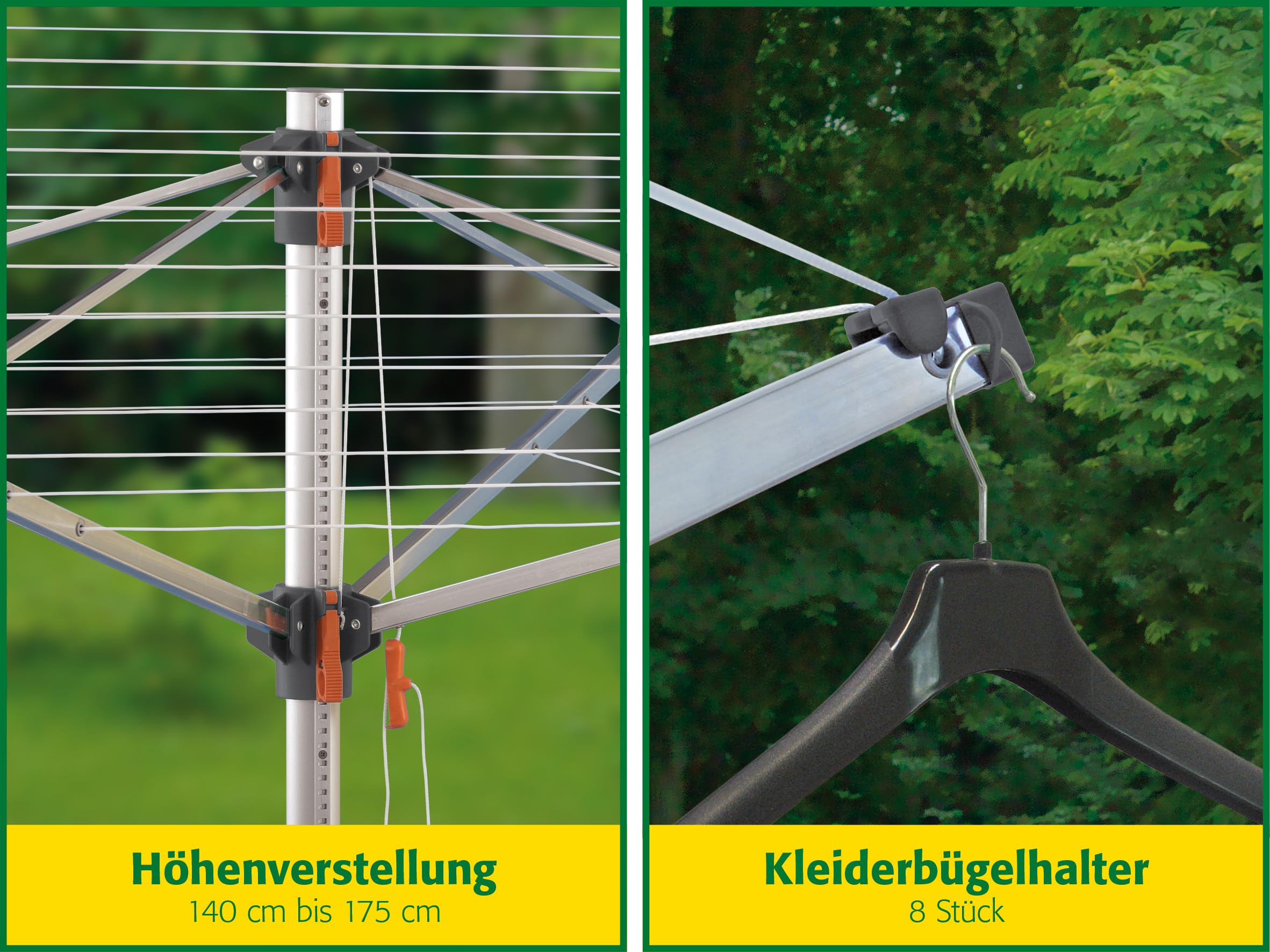 Juwel Wäschespinne Comfort Plus 600 (für 5-6 Wäscheladungen – Bild 3