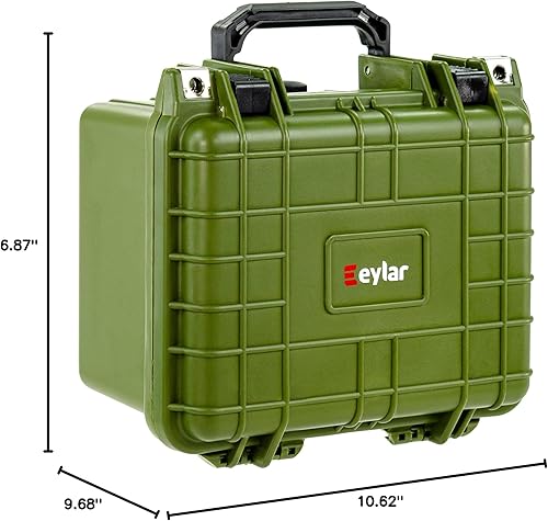 Miniatura 9 de Eylar Estuche pequeño de 10.62 pulgadas de profundidad resistente al agua con estándares de espuma TSA