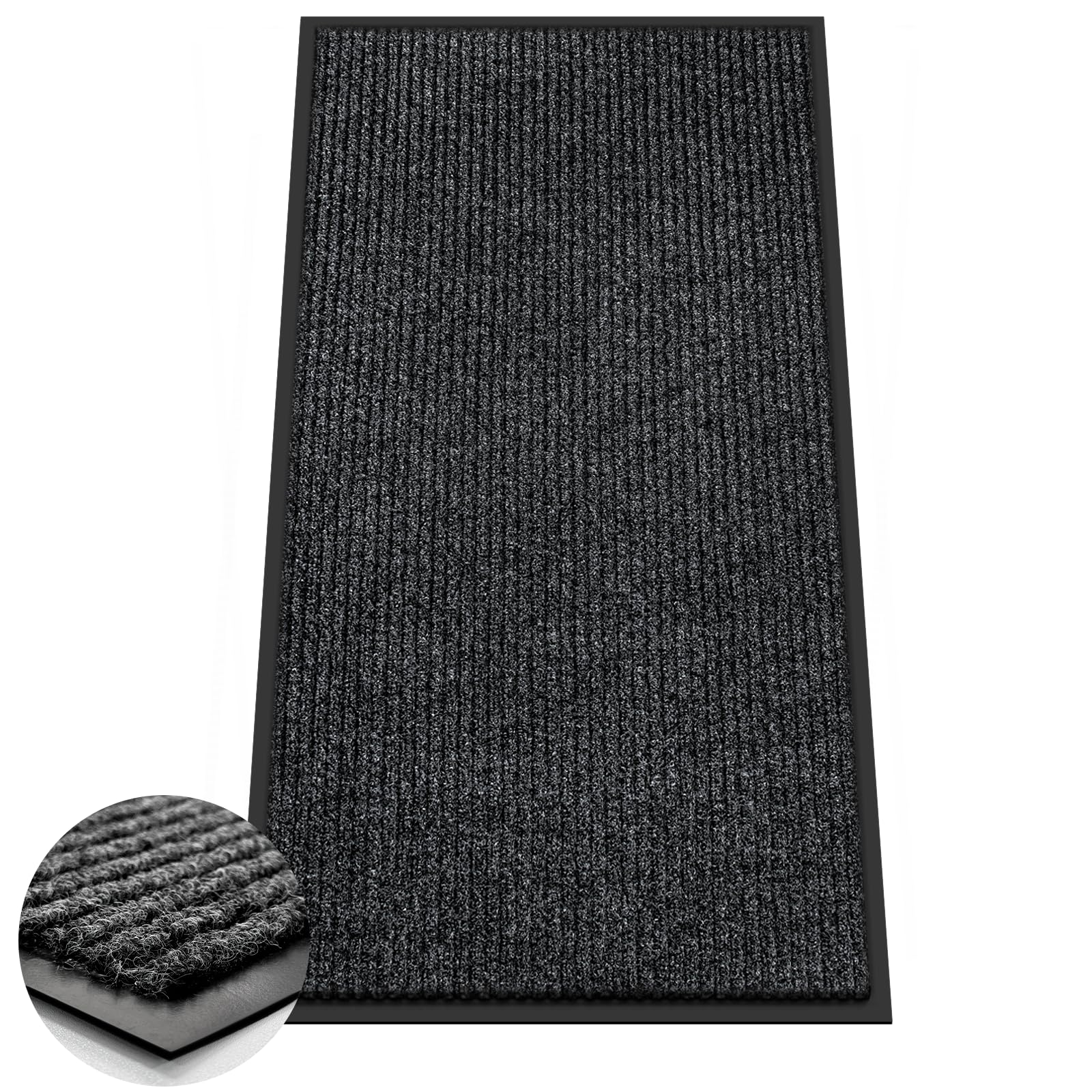 Azadx 3'x6' Front Door Mat Heavy Duty Indoor Outdoor Door Mat Non-Slip Backing Doormat for Entryway Stain and Fade Resistant Commercial Floor Mats Entry Mat Low Profile Welcome Door Mats