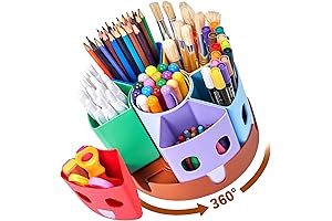 GAMENOTE Rotating Art Supply Storage Organizer