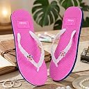 SOFTURA Women Hawai Slippers for Daily Use | Soft Cushioned Ladies Chappal | Lightweight Anti-Slip Comfortable House & Outdoor Footwear gallery image
