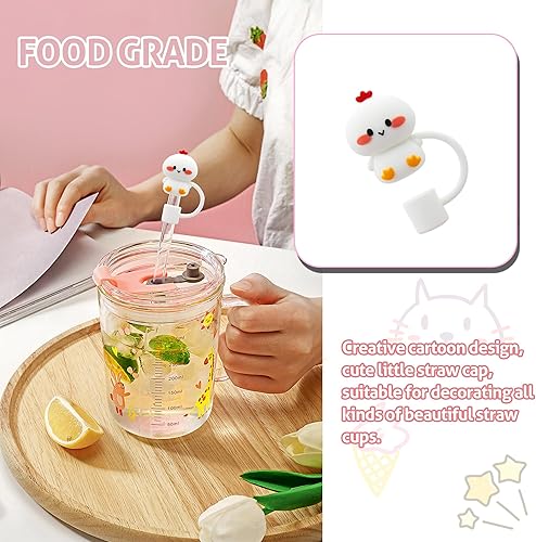 Miniatura 6 de Stanley Cup - 8 tapas de popote para Stanley Cup de silicona, tapas de popote de 0.394 in, para vasos Stanley de 30 y 40 onzas, vaso reutilizable