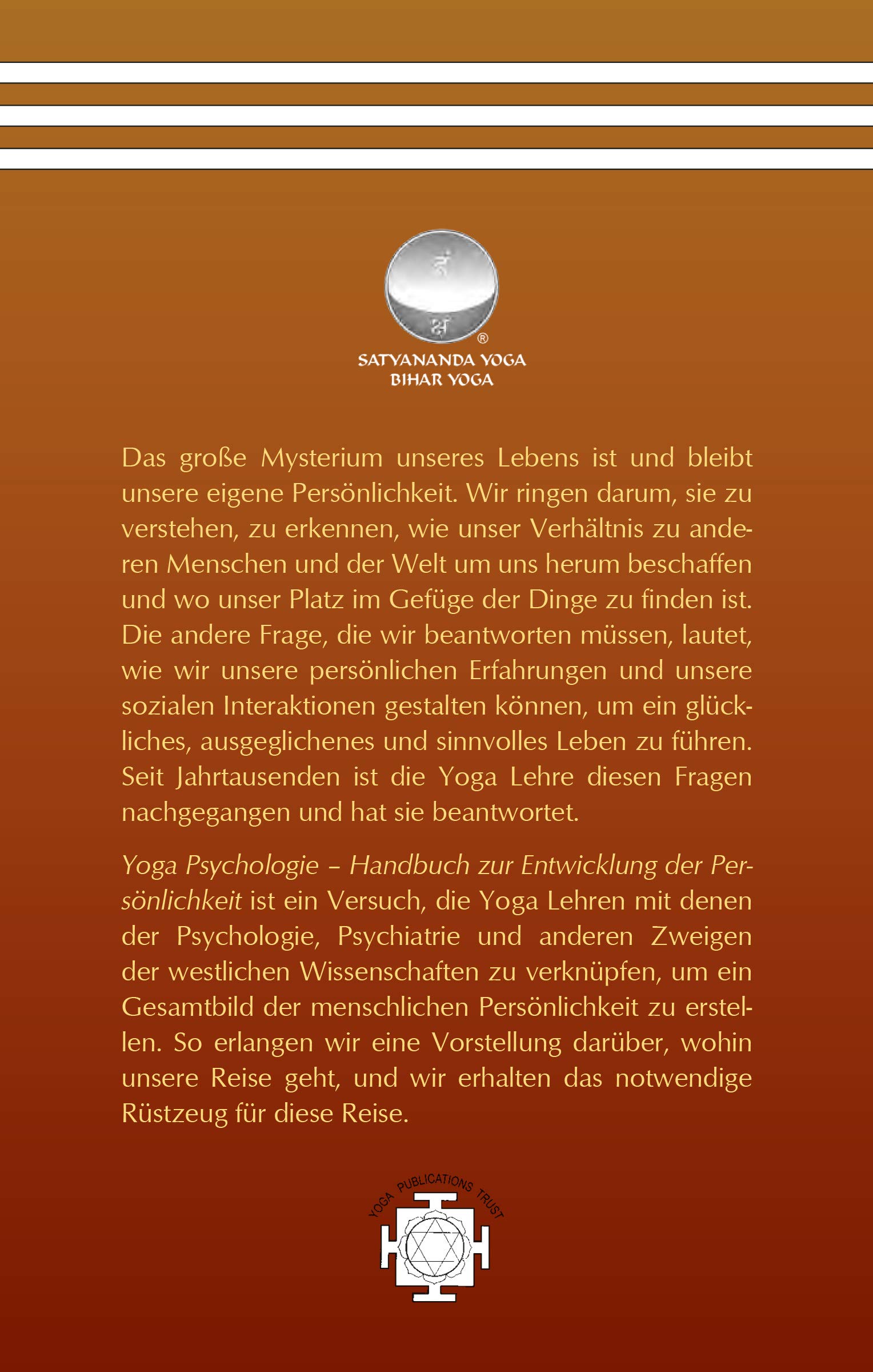 Yoga Psychologie: Handbuch zur Entwicklung der Persönlichkeit