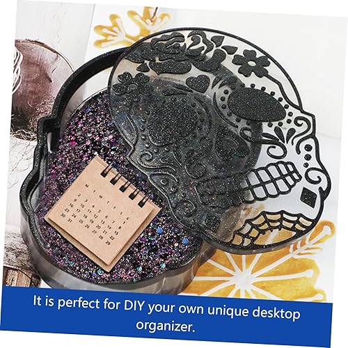 Miniatura 2 de 3pcs Skull Storage Box Halloween Skull Mold Halloween DIY Mold Skull Shape Mold DIY Skull Novelty Skull Container Skull DIY Mold Skull Silicone