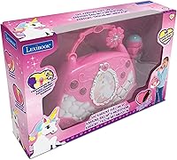 Vista 5 de Lexibook Unicornio, bolsa de karaoke con micrófono, cambiador de voz, canciones de demostración, efectos de luz, micrófono incluido, entrada