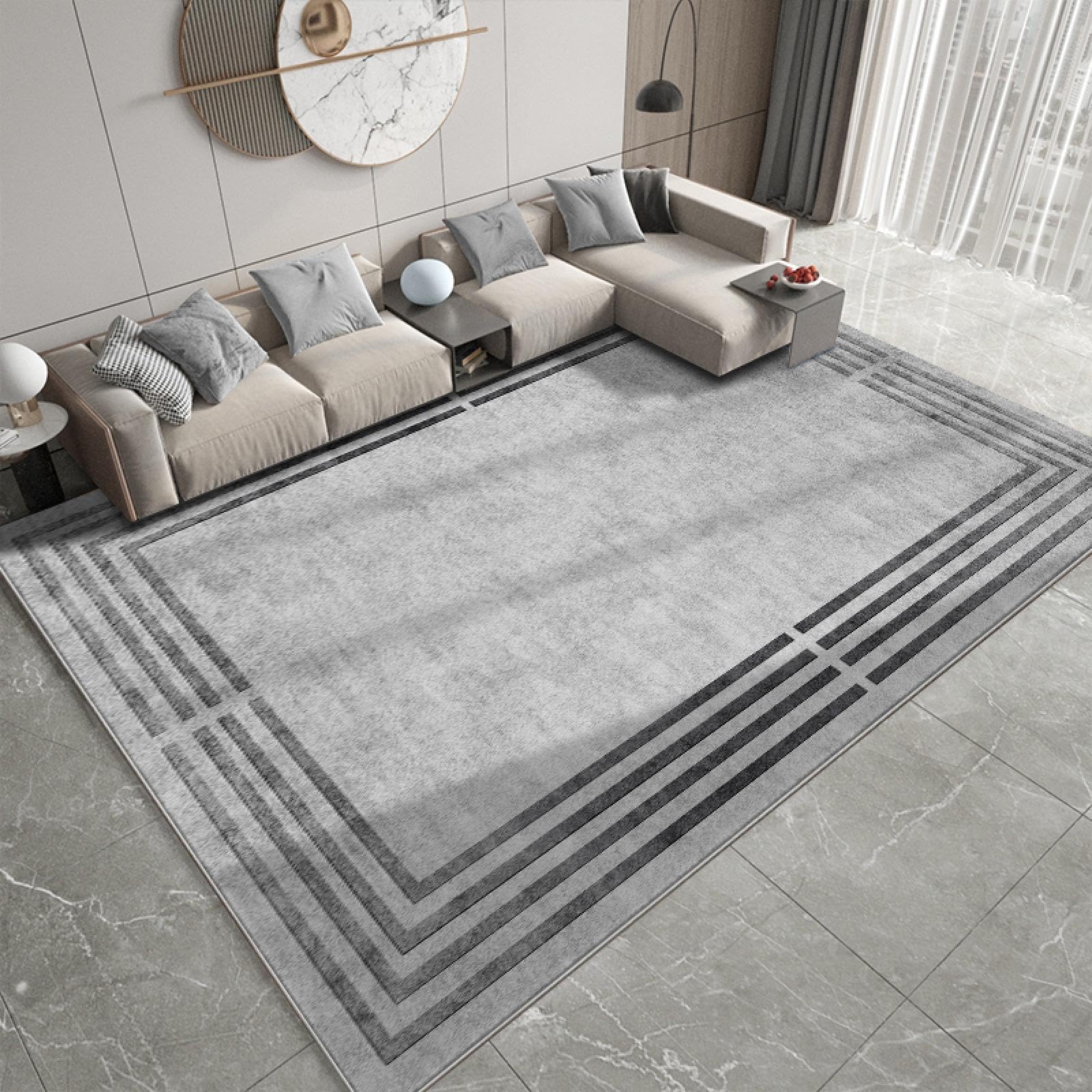 Tapis de sol en peluche lavable et facile à nettoyer pour un intérieur chic et propre