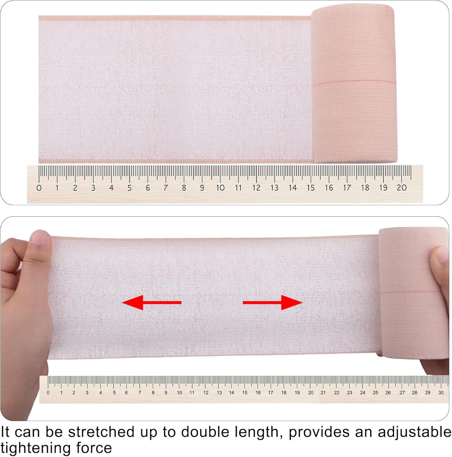 BQTQ 18 Rolls Elastic Tape Adhesive Elastic Bandage Wrap 4 inch Stretch Bandage Wraps Elastic Adhesive Tapes for Wrist Ankle Swelling Sprains - Image 4